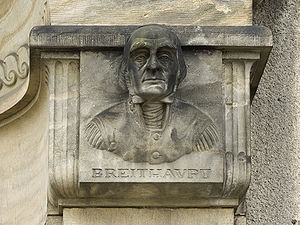    Buste de Breithaupt à la Werner-Bau de Freiberg
