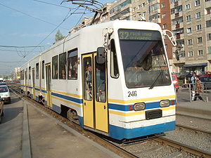 Rame du tramway de Bucharest