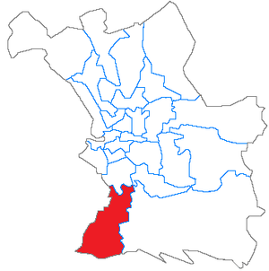 Localisation du Canton de Marseille-La Pointe-Rouge