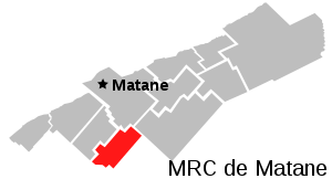 Carte MRC Matane - Sainte-Paule.svg
