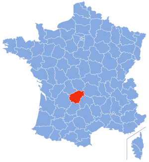 Localisation de la Corrèze en France