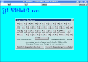 L'interface clavier du DCMO5
