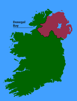 localisation de la Baie de Donegal.