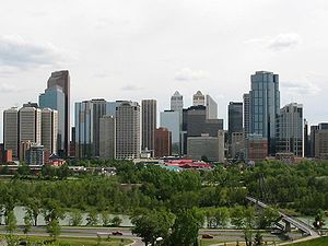 Centre-ville de Calgary en 2003