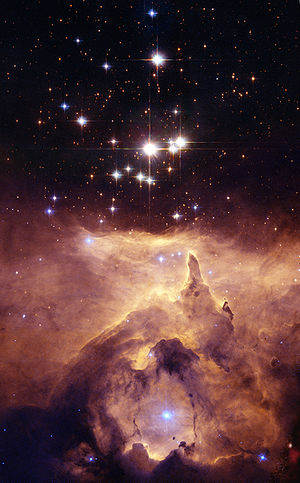Pismis 24-1, le « cœur » de NGC 6357, par le télescope spatial Hubble.