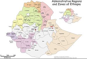 Subdivisions de l'Éthiopie (régions, zones, woredas)