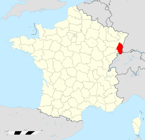Localisation du Haut-Rhin en France