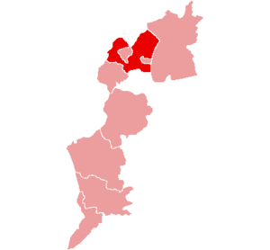 Localisation du Bezirk de Eisenstadt-Umgebung dans le Land autrichien de Burgenland