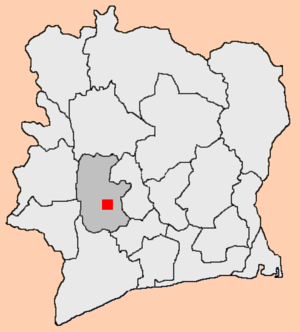 Localisation de Daloa.