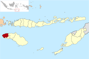 Situation de Sumba Barat Daya dans les petites îles de la Sonde orientales.