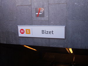 Entrée de la station « Bizet »