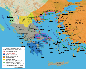 Le monde grec pendant les guerres médiques