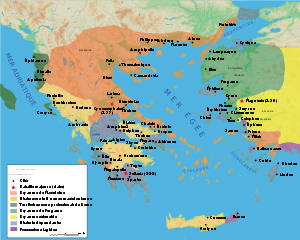 Map Macedonia 200 BC-fr.svg