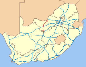 Map of the N18 (South Africa).svg