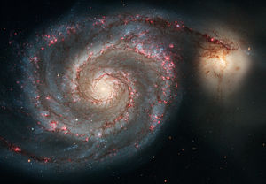 La galaxie du Tourbillon, le membre le plus brillant du groupe de M51.