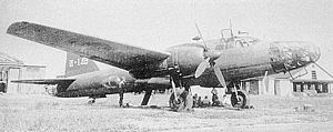 Le Hiryuu, bombardier de type Mitsubishi Ki-67-2 de l'aviation japonaise.