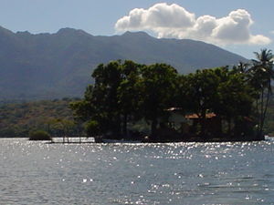 Une vue du lac Nicaragua.