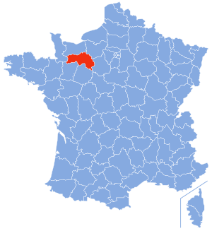 Localisation de l'Orne en France
