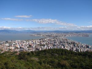 Panorama de Florianópolis depuis l'île de Santa Catarina - Florianópolis