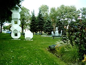 Parc de Montréal-Nord à la fourche des boulevards Henri-Bourassa et Léger.Localisation de Montréal-Nord dans Montréal