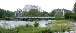 Le pont d'Assat au début des travaux de 2004