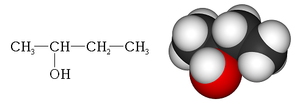 Structure chimique du butan-2-ol
