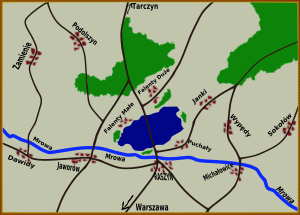 Place de la bataille en 1809