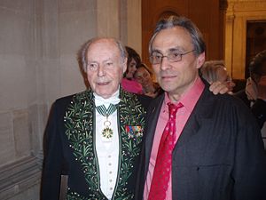 Pascal Rannou en novembre 2007, avec René de Obaldia
