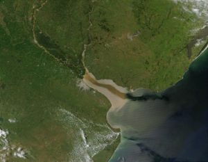 Photo satellite du Fleuve d'Argent
