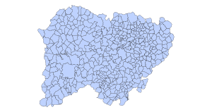 Carte des communes de la Province de Zamora