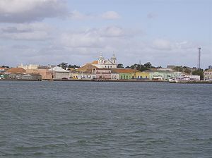 São José do Norte photographiée depuis la Lagoa dos Patos. - São José do Norte
