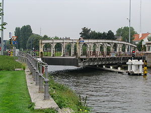 Vierendeel bridge near Brugge, Belgium