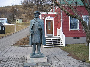 Statue de Jón Sveinsson à Akureyri, Island