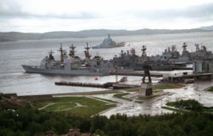 Le port militaire de Severomorsk.