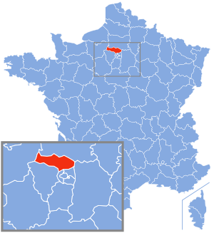 Localisation du Val-d'Oise