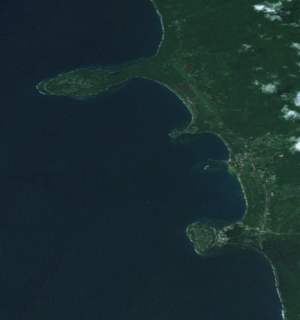 Vue satellite de Wewak.