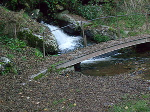 L'Yzeron, au lieu dit la cascade, en aval du village d'Yzeron