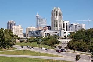 Vue générale de Raleigh