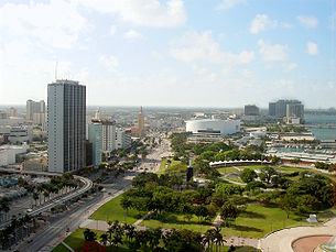 Vue générale de Miami