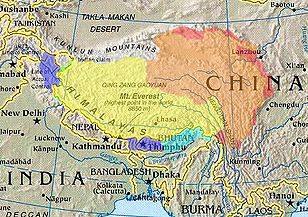 Tibet culturel/historique et revendications territoriales diverses