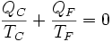 \frac{Q_C}{T_C}+\frac{Q_F}{T_F}=0