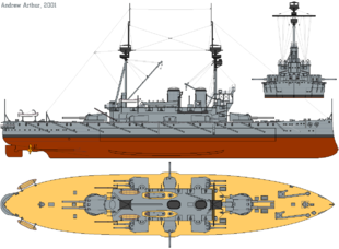 Diagramme HMS Agamemnon