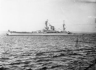 Le HMS Courageous pendant la Première Guerre mondiale
