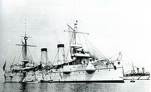 croiseur Kasagi à Kobe (1898)