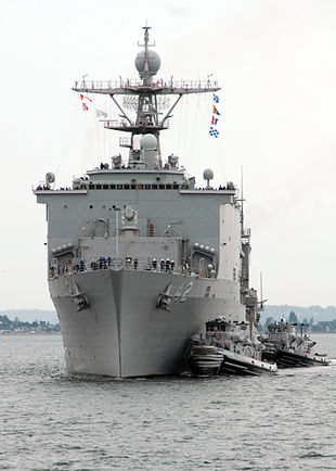 L'USS Germantown arrive à Seattle