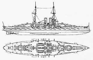 Diagramme du croiseur Viribus Unitis