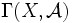 \Gamma(X,\mathcal{A})