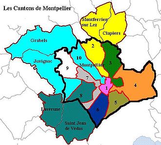 Localisation du Canton de Montpellier-10