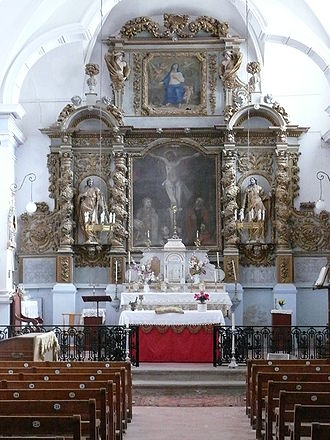 retable de Jacques Melair dans l'église de Tourreilles