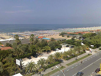 Images des plages de Marina di Pietrasanta